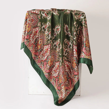 Green Luxury Leopard Print  Bandanas Hijab
