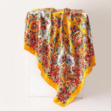 Yellow Luxury Leopard Print  Bandanas Hijab