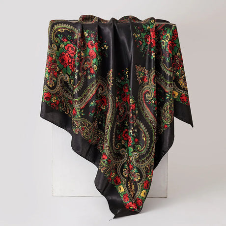 Black Luxury Leopard Print  Bandanas Hijab