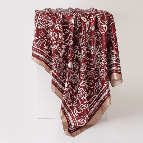 Red Luxury Leopard Print  Bandanas Hijab