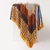 Yellow Luxury Leopard Print  Bandanas Hijab