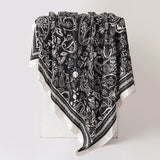 Black Luxury Leopard Print  Bandanas Hijab