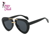 Luxury Oval Female High Quality Outdoors Sunglasses Sassy Chick Logo
