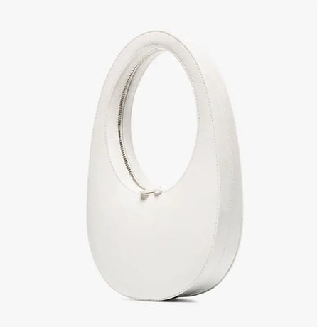 white Luxury Oval Snake Bag For Women