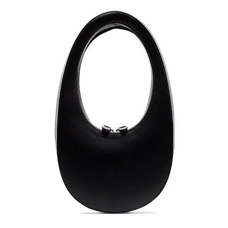 black Luxury Oval Snake Bag For Women