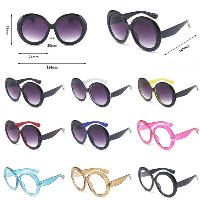 Collection of Luxury Oversized Round  Goggles Sunglasses
