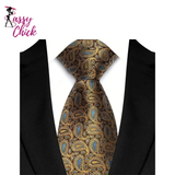 Luxury Paisley Floral  8CM Necktie Sassy Chick Logo