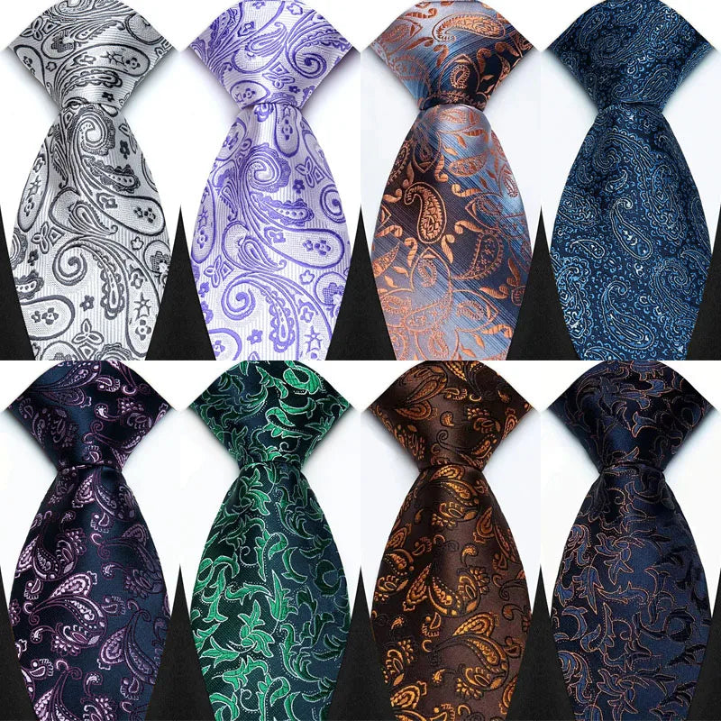 Collection of Luxury Paisley Floral  8CM Necktie
