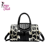 Luxury Patent Leather Shoulder Crossbody Bag Sassy Chick Logo