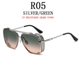 Luxury Punk Steampunk Vintage Sunglasses