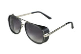 Black Luxury Retro Pilot Vintage Men Sunglasses