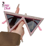 Luxury Rhinestone Diamond Sunglasses Sassy Chick Logo