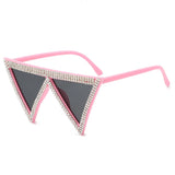 Pink Luxury Rhinestone Diamond Sunglasses