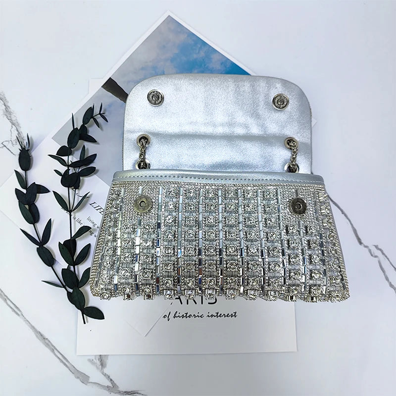 Luxury Rhinestone Evening Clutch Bag