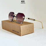 Luxury Rimless UV400 Protection Sunglasses