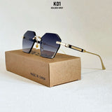 Luxury Rimless UV400 Protection Sunglasses