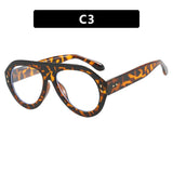 Leopard Luxury Round Outdoor Driving UV400 Sunglasses