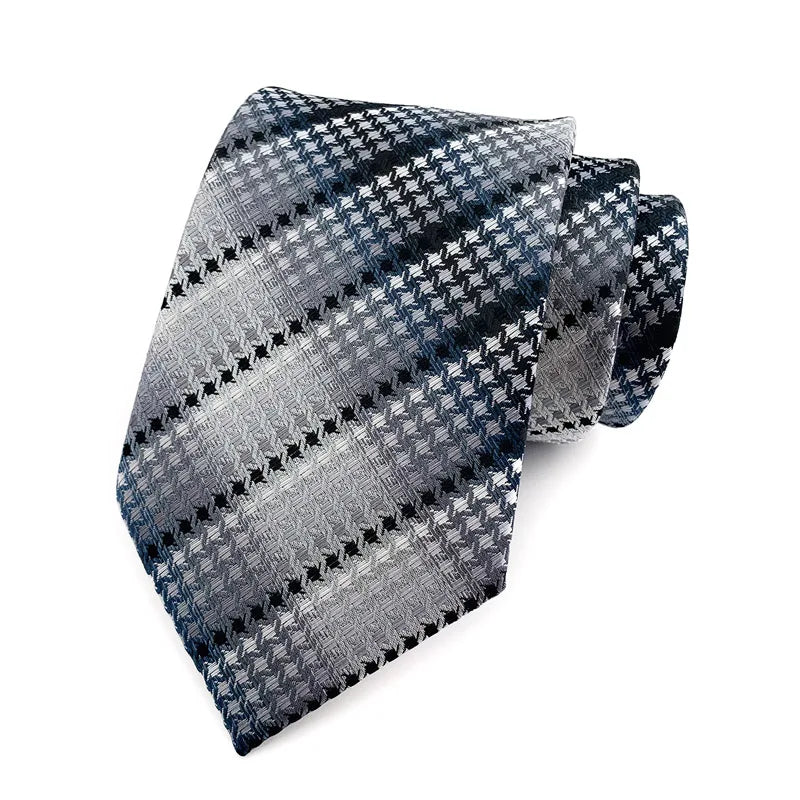 Luxury Sliver Color 8CM Business Wedding Ties