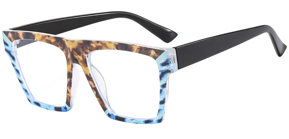 Luxury Square Flat Top Ultralight Rainbow Frame Eyewear