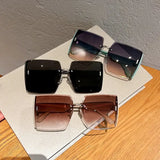 Collection of Luxury Square Frameless Retro Sunglasses