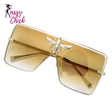 Luxury Square Metal Bee Sunglasses Sassy Chick Logo