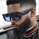 Model Using Luxury Square Polarized UV400 Driving Sunglasses