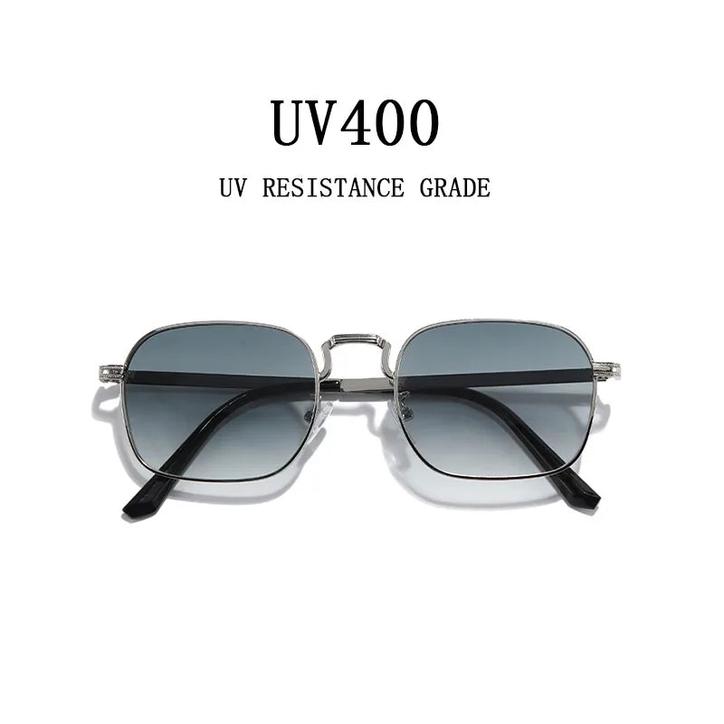 Luxury Trendy  Metal Square Sunglasses