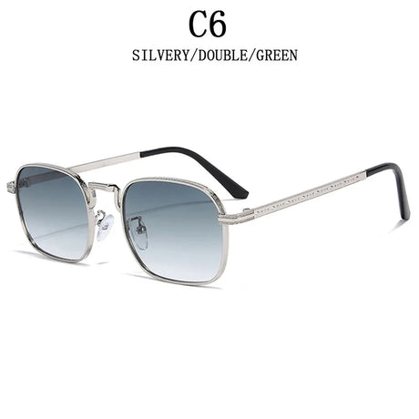 Luxury Trendy  Metal Square Sunglasses
