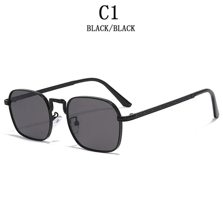 Luxury Trendy  Metal Square Sunglasses