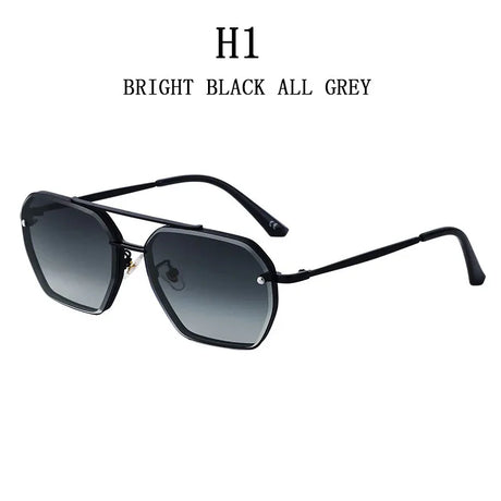 Luxury Trendy  Metal Square Sunglasses