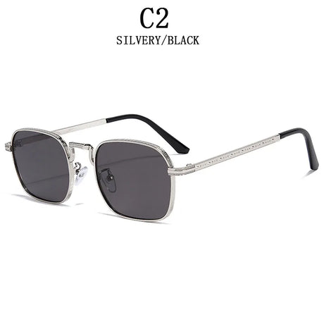 Luxury Trendy  Metal Square Sunglasses