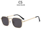 Luxury Trendy  Metal Square Sunglasses
