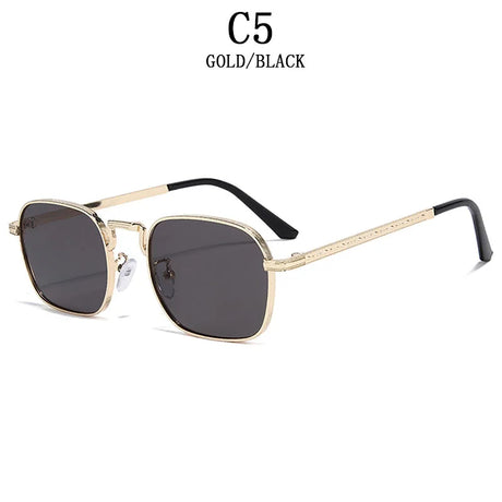 Luxury Trendy  Metal Square Sunglasses