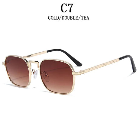 Luxury Trendy  Metal Square Sunglasses
