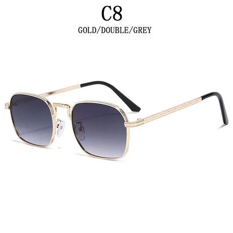Luxury Trendy  Metal Square Sunglasses