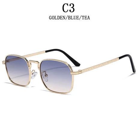 Luxury Trendy  Metal Square Sunglasses