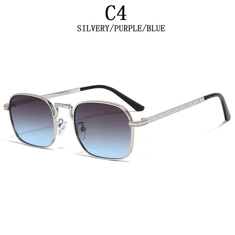 Luxury Trendy  Metal Square Sunglasses
