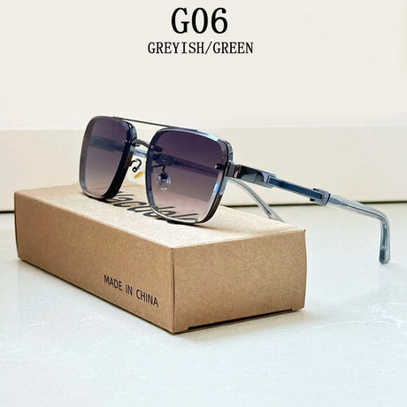 Luxury Vintage Square Men Sunglasses