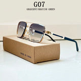 Luxury Vintage Square Men Sunglasses