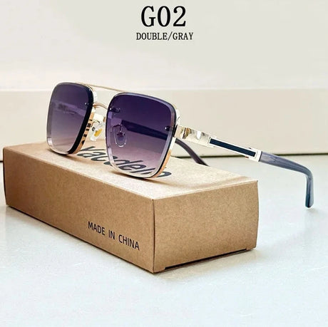 Luxury Vintage Square Men Sunglasses