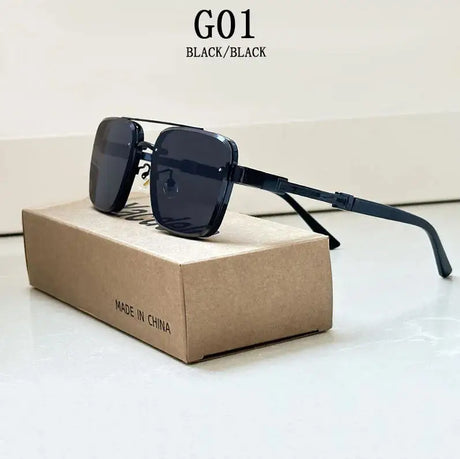 Luxury Vintage Square Men Sunglasses