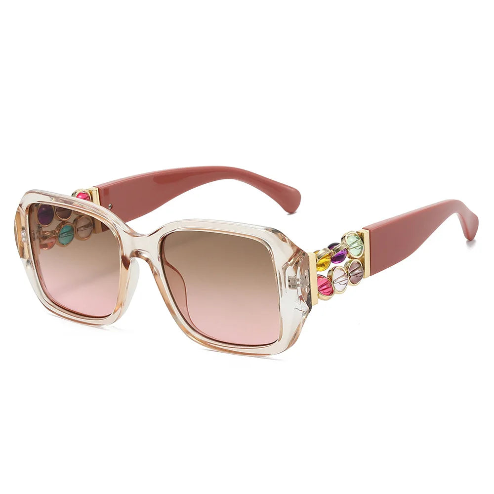 Luxury Women Rhinestones Decoration Sunglasses