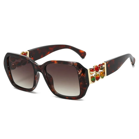 Luxury Women Rhinestones Decoration Sunglasses