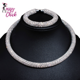 Maxi Crystal Jewelry Set Sassy Chick Logo