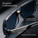 Details of Men Retro Square UV400 Protection Sunglasses