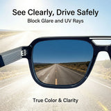 Men Retro Square UV400 Protection Sunglasses