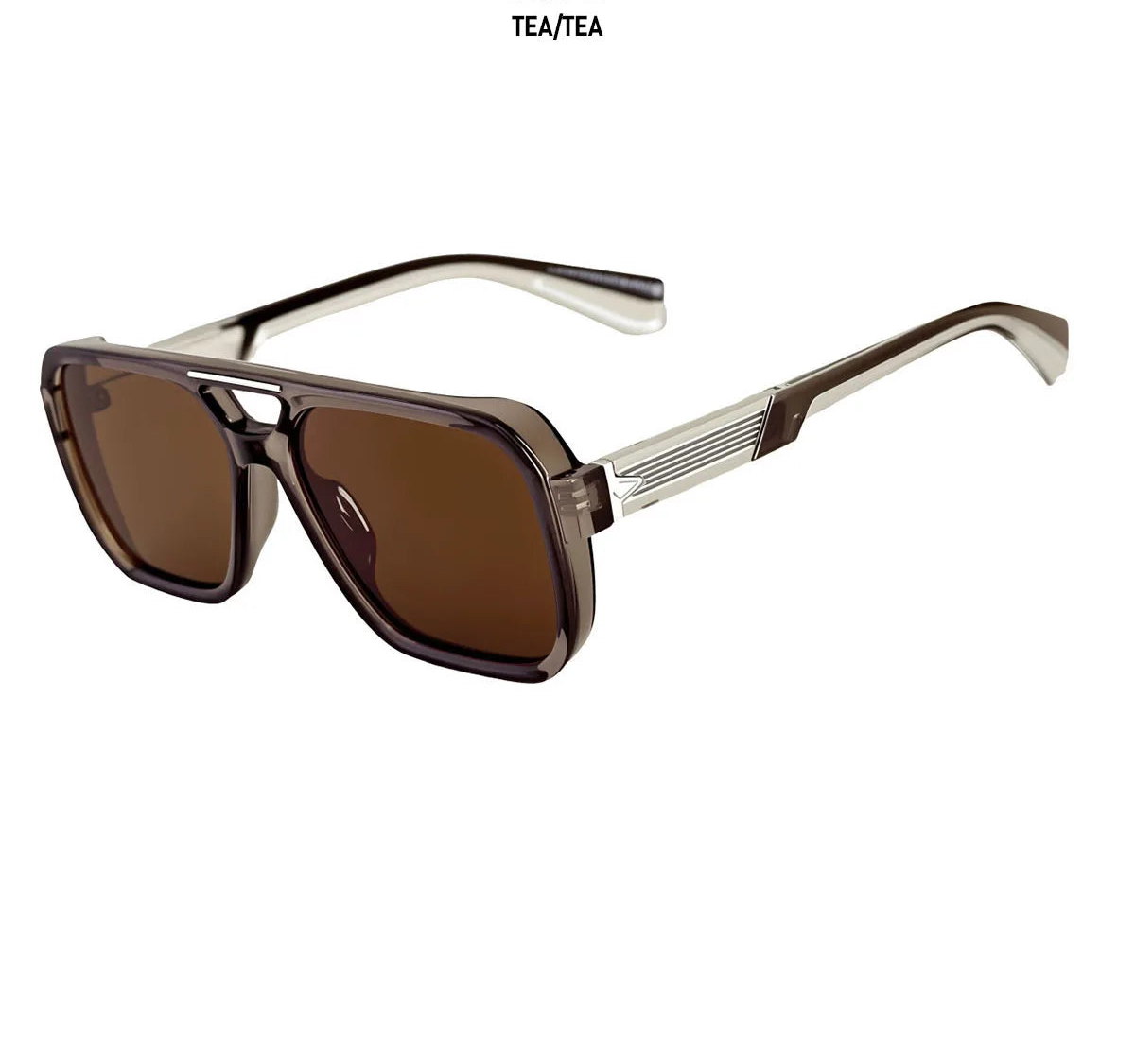 Men Retro Square UV400 Protection Sunglasses