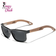 Men UV400 100% Polarized Wooden Sunglasses Sassy Chick Logo