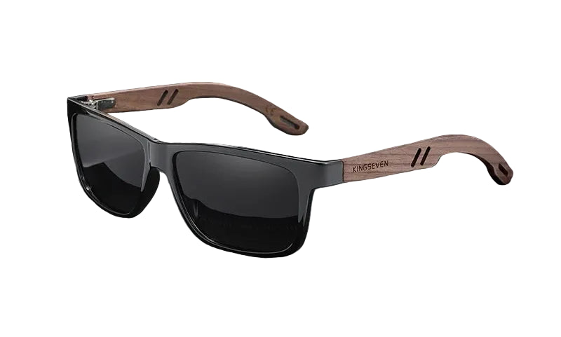 Men UV400 100% Polarized Wooden Sunglasses