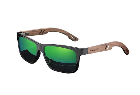 Men UV400 100% Polarized Wooden Sunglasses